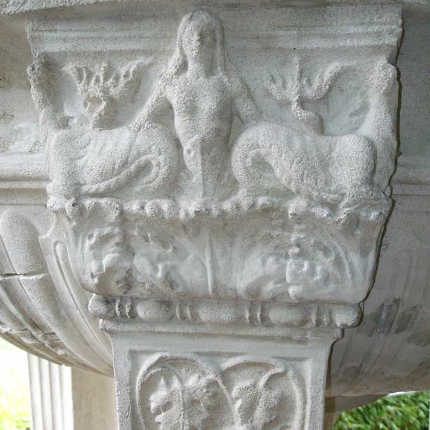 Restauriertes, ornamentales Detail